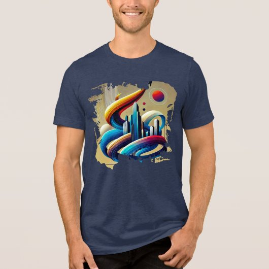 Digitaal T-shirt - Urban Graffiti (Voorkant)