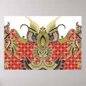 digitaal textielontwerp met prachtige decora poster (Voorkant)