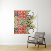 digitaal textielontwerp met prachtige decora wandkleed (In Situ (horizontaal))
