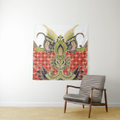 digitaal textielontwerp met prachtige decora wandkleed (In situ)