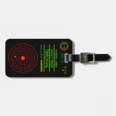 Digitaal Tracking Beveiligingssysteem Fake Surveil Bagagelabel (Voorkant horizontaal)