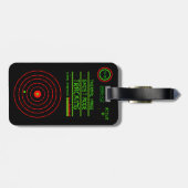 Digitaal Tracking Beveiligingssysteem Fake Surveil Bagagelabel (Achterkant horizontaal)