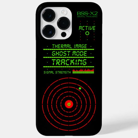 Digitaal Tracking Beveiligingssysteem Fake Surveil Case-Mate iPhone Case (Achterkant)