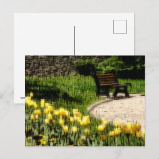 Digitaal tuineffect van stijl "imitatie" feestdagenkaart (Voorkant / Achterkant)