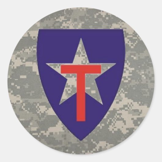 digitaal, TXSG ster-ronde overdrukplaatje Ronde Sticker (Voorkant)