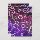 Digitaal universum bedankkaart (Voorkant / Achterkant)