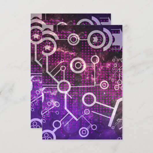 Digitaal universum bedankkaart (Voorkant / Achterkant)