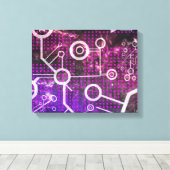 Digitaal universum canvas afdruk (Insitu (Houten vloer))