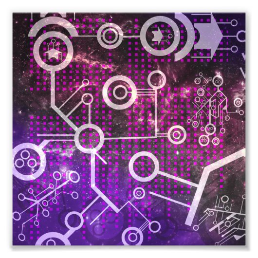 Digitaal universum foto afdruk (Voorkant)