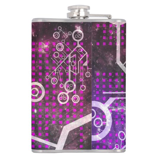 Digitaal universum heupfles (Achterkant)