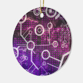 Digitaal universum keramisch ornament (Links)