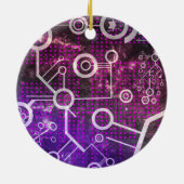 Digitaal universum keramisch ornament (Achterkant)