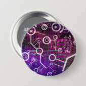 Digitaal universum ronde button 7,6 cm (Voorkant /achterkant)