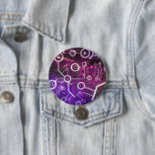 Digitaal universum ronde button 7,6 cm (In situ)