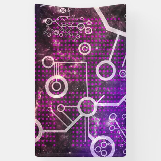 Digitaal universum spandoek (Verticaal)