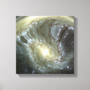 Digitaal veranderd melkwegstelsel canvas afdruk