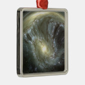 Digitaal veranderd melkwegstelsel metalen ornament (Rechts)