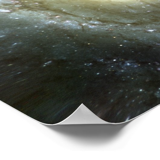 Digitaal veranderd melkwegstelsel poster (Hoek)