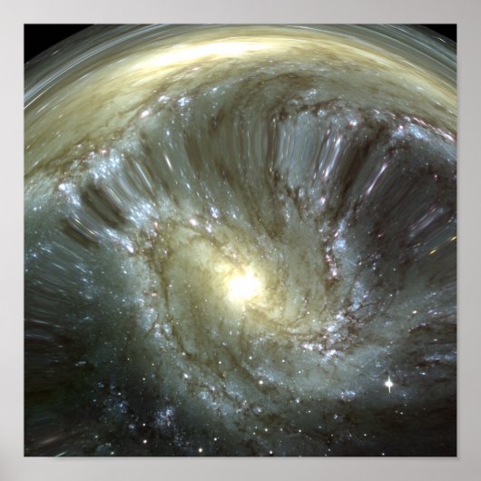 Digitaal veranderd melkwegstelsel poster (Voorkant)