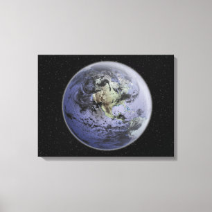 Digitaal verbeterd afbeelding van de Volledige Aar Canvas Afdruk