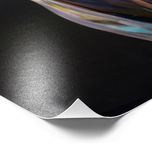 Digitaal verbeterd olieverf afbeelding van een kor foto afdruk (Hoek)