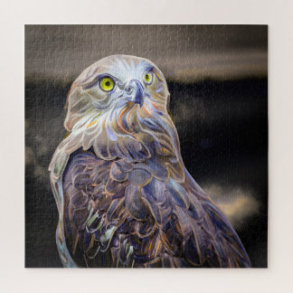 Digitaal verbeterd olieverf afbeelding van een kor legpuzzel