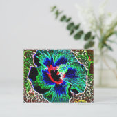 Digitaal verbeterde Hawaiian Hibiscus prints Briefkaart (Staand voorkant)