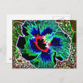 Digitaal verbeterde Hawaiian Hibiscus prints Briefkaart (Voorkant / Achterkant)