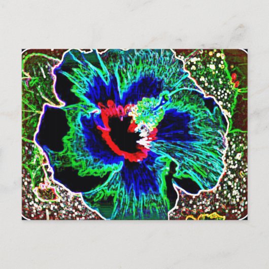 Digitaal verbeterde Hawaiian Hibiscus prints Briefkaart (Voorkant)