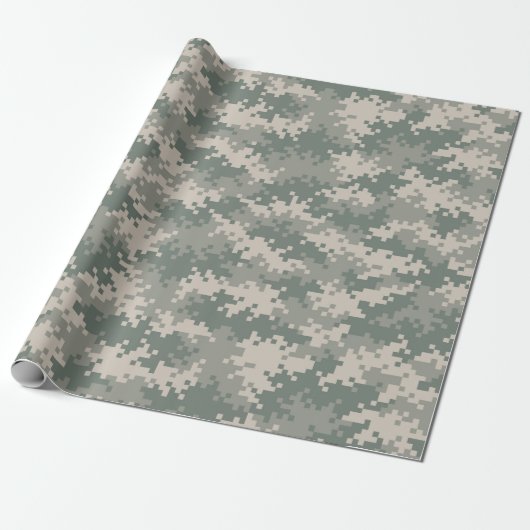 Digitaal verpakkingspapier voor Camouflage Cadeaupapier (Uitgerold)