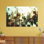 Digitaal verval canvas afdruk (Insitu (Woonkamer))