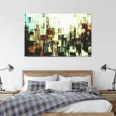 Digitaal verval canvas afdruk (Insitu (Slaapkamer))