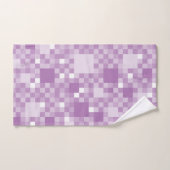 Digitaal Violet Pixelated Little Squares Bad Handdoek (Handdoek)