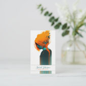 Digitaal Visitekaartje voor stijlvolle haarlijst (Staand voorkant)