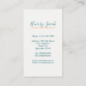 Digitaal Visitekaartje voor stijlvolle haarlijst (Achterkant)