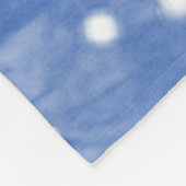 Digitaal vormgeven van blauw abstract ontwerp fleece deken (Hoek)