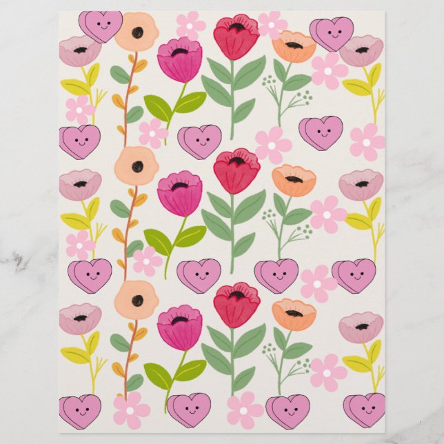 Digitaal waterkleurventilatorpapier (Voorkant)