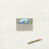 Digitaal Waterverf halve maan Post-it® Notes (Op bureau)