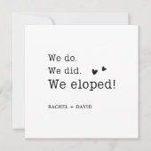 Digitaal We doen We deden Verloving Aankondiging (Voorkant)