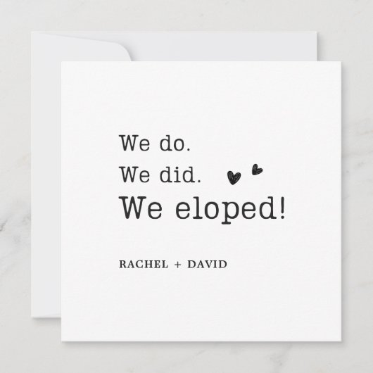 Digitaal We doen We deden We hebben de aankondigin Kaart (Voorkant)