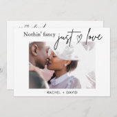 Digitaal We Eloped Kaart Elopement bruiloft (Voorkant / Achterkant)