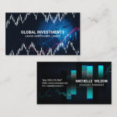 Digitaal Wereldbol | Internationaal | voorraadfina Visitekaartje (Voorkant / Achterkant)