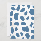 Digitaal  Western Boy Baby shower Kaart (Achterkant)