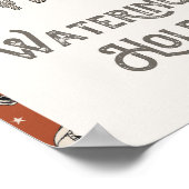 Digitaal Western watergatteken Poster (Hoek)
