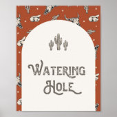 Digitaal Western watergatteken Poster (Voorkant)