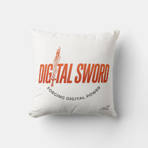 Digitaal Zwaard Lange Mouwen Shirt Kussen