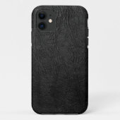 Digitaal zwart leder Case-Mate iPhone case (Achterkant)