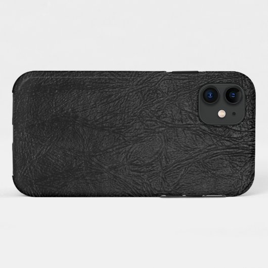 Digitaal zwart leder Case-Mate iPhone case (Achterkant (horizontaal))