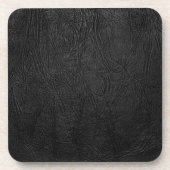 Digitaal zwart leder onderzetter (Voorkant)