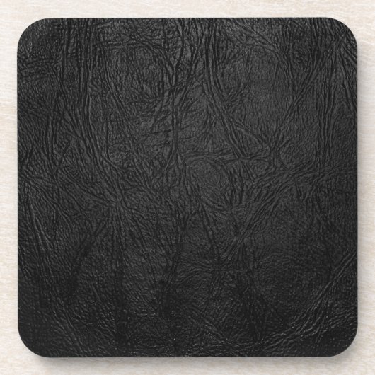 Digitaal zwart leder onderzetter (Voorkant)